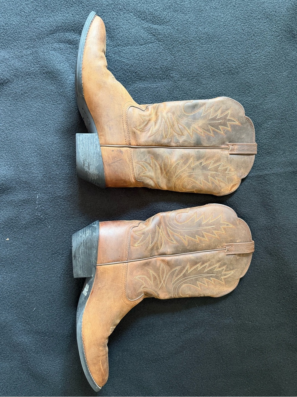 Ariat Tan Leather Women's Western Cowboy Boots - Picture 2 of 3